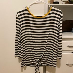 Colette striped shirt with front tie